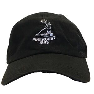 AHEAD Pinehurst Collection Black Golf Cap